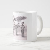 One Man Angry Pointing a Finger at Another Man Sta ジャンボコーヒーマグカップ (正面右)