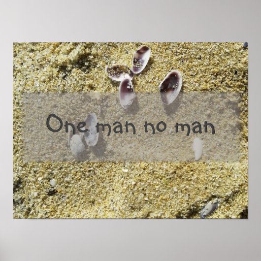 One man no man ポスター (正面)
