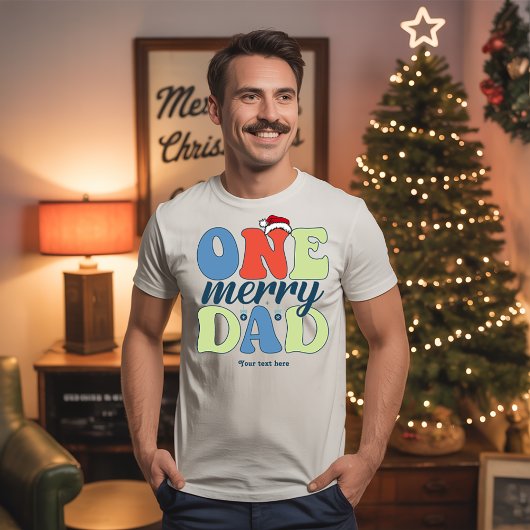 One Merry Dad Funny Christmas Holiday Tシャツ