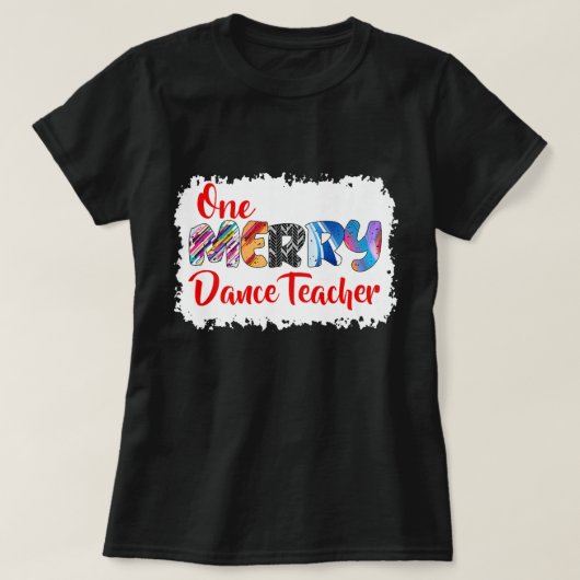 One Merry Dance Teacher Christmas PJ Xmas Matching Tシャツ (デザイン正面)