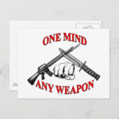One Mind Any Weapon MCMAP ポストカード (正面/裏面)