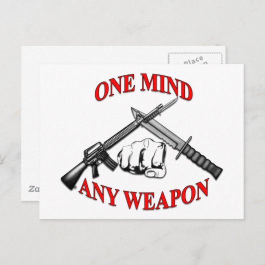 One Mind Any Weapon MCMAP ポストカード (正面/裏面)