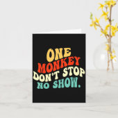 One Monkey Dont Stop No Show  カード (黄色い花)