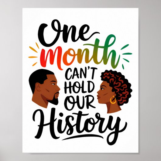 One Month Can't Hold Our History 2025 黒人の歴史 ポスター (正面)