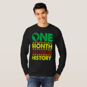 One Month Can't Hold Our History African Black His Tシャツ (正面フル)