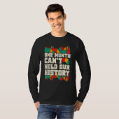One Month Can't Hold Our History African Teacher B Tシャツ (正面フル)