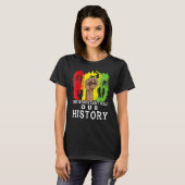 One Month Can't Hold Our History Black Fist Melani Tシャツ (正面フル)