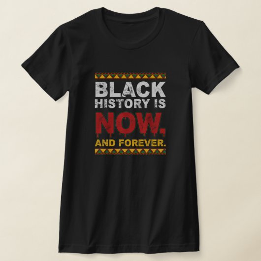 One Month Can't Hold Our History Black History Tシャツ (レイダウン)
