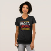 One Month Can't Hold Our History Black History Tシャツ (正面フル)