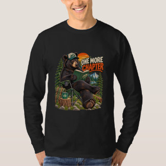 One More Chapter Bear Reading Long Sleeve Shirt Tシャツ