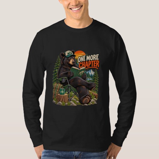One More Chapter Bear Reading Long Sleeve Shirt Tシャツ (正面)