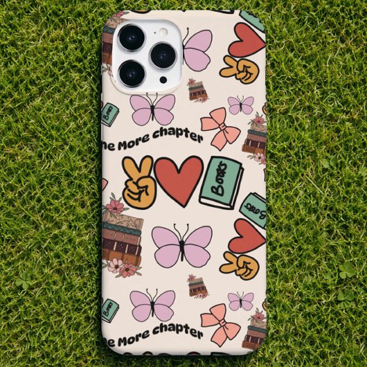 One More Chapter Book Lover Pattern Phone Case Case-Mate iPhoneケース