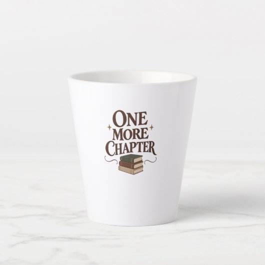 One More Chapter - Book Lover Reading Tee カフェラテマグ (正面)
