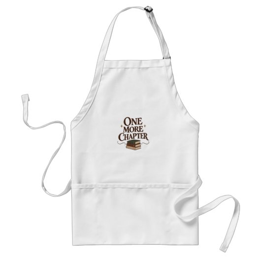 One More Chapter - Book Lover Reading Tee スタンダードエプロン (正面)