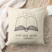 One More Chapter - Cozy Book Lover Throw Pillow クッション (ブランケット)