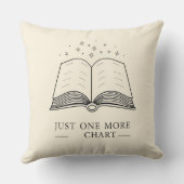 One More Chapter - Cozy Book Lover Throw Pillow クッション (裏面)