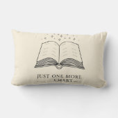 One More Chapter - Cozy Book Lover Throw Pillow ランバークッション (裏面)