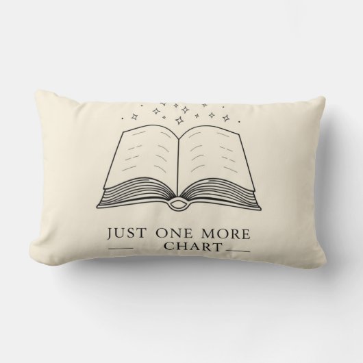 One More Chapter - Cozy Book Lover Throw Pillow ランバークッション (正面)