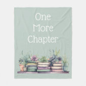 One More Chapter Personalized Cozy Reading フリースブランケット (正面)