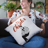 One More Chapter Red Script l Book Lovers & Reader クッション