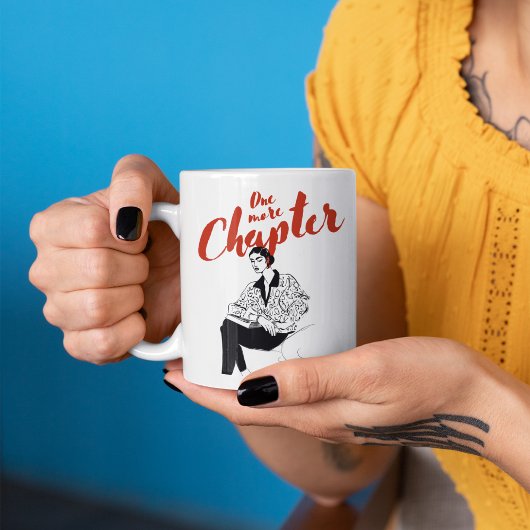 One More Chapter Red Script l Book Lovers & Reader マグカップ