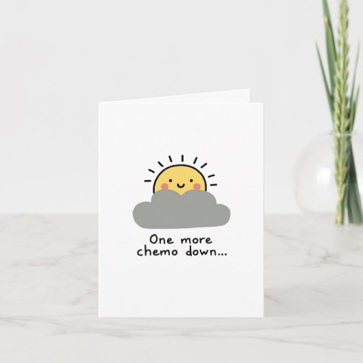 One more Chemo Down! Cute Cancer Support Card カード (正面)