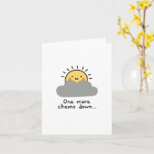 One more Chemo Down! Cute Cancer Support Card カード (黄色い花)