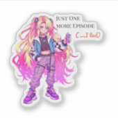 One more episode ( ... I lied) Anime Sticker シール (正面)