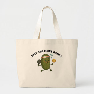 One More Game Pickleball Tote Bag ラージトートバッグ