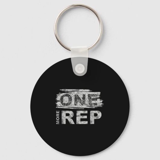 One More Rep _ Gym Motivation  キーホルダー (正面)