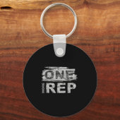 One More Rep _ Gym Motivation  キーホルダー (正面)