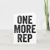 One More Rep Gym Weightlifter Bodybuilder  カード (正面)