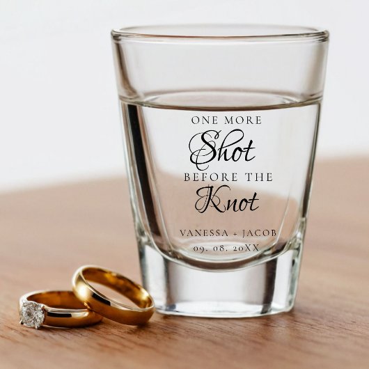 One more shot Before the knot Wedding Favor ショットグラス