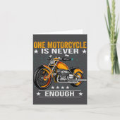 One Motorcycle Is Never Enough - Funny Biker Quote カード (正面)
