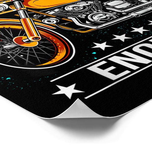 One Motorcycle Is Never Enough - Funny Biker Quote ポスター (角)