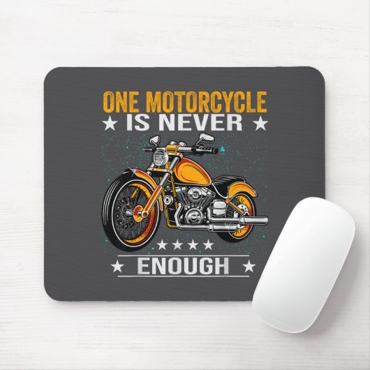 One Motorcycle Is Never Enough - Funny Biker Quote マウスパッド (マウス)