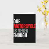 One Motorcycle Is Never Enough Funny Biker Quote F カード (黄色い花)