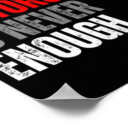 One Motorcycle Is Never Enough Funny Biker Quote F ポスター (角)