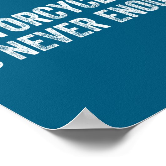 One Motorcycle Is Never Enough Funny Motorcycle Bi ポスター (角)