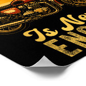 One Motorcycle Is Never Enough Retro Funny Biker  ポスター (角)