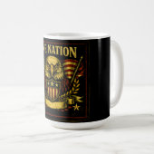 One Nation – American Unity Pride コーヒーマグカップ (正面右)