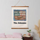 One Nation - Personalized Hanging Wall Tapestry 吊り下げ型タペストリー (寝室)