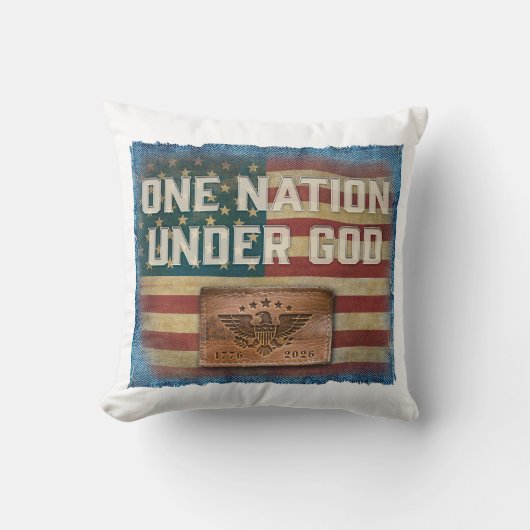 One Nation - Throw Pillow クッション (正面)