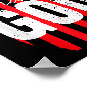 One Nation Under God American Flag Christian Jesus ポスター (角)