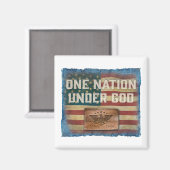 One Nation Under God - Magnet マグネット (正面/裏面)