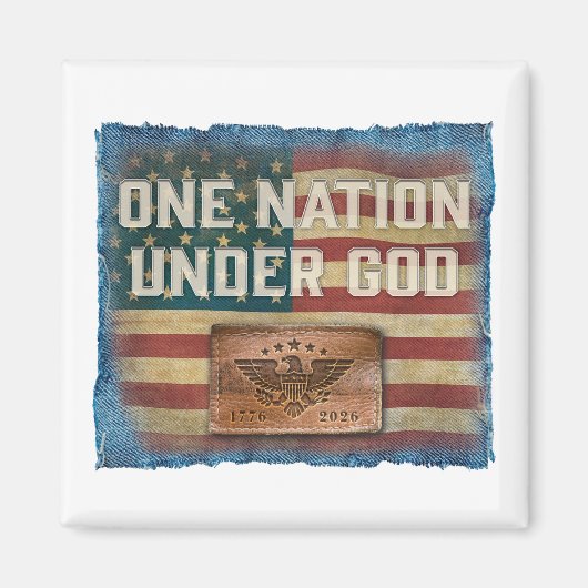 One Nation Under God - Magnet マグネット (正面)