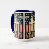 One Nation Under God Mug マグカップ (正面左)