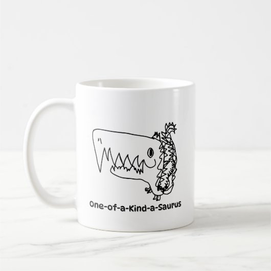 One-of-a-Kind-a-Saurus Mug | Roarsome Art コーヒーマグカップ (左)