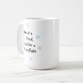 One of a Kind, Just Like a Snowflake コーヒーマグカップ (正面左)