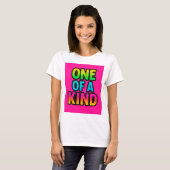 One of a kind - Neon Rainbow Statement T-Shirt Tシャツ (正面フル)